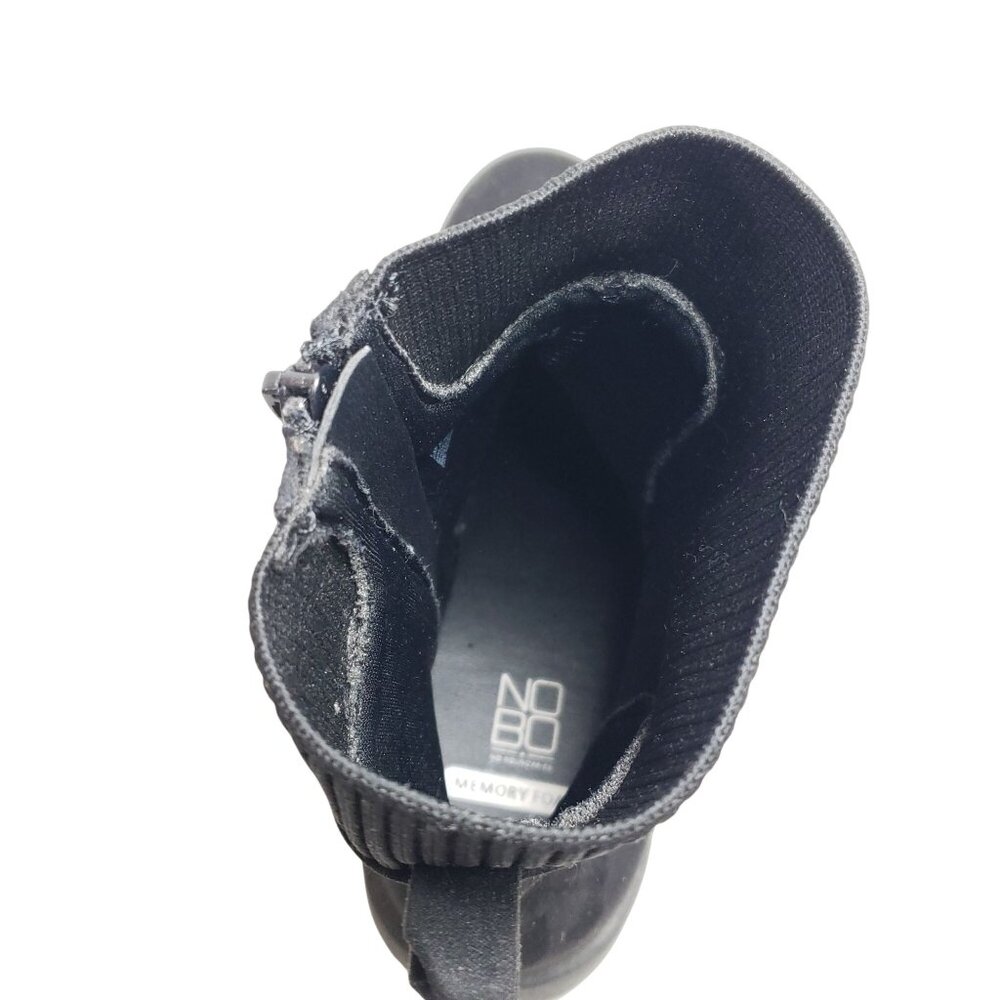 No Boundaries Womens Size 10 Wide Black Chunky Sole Chelsea Boots - Picture 7 of 8